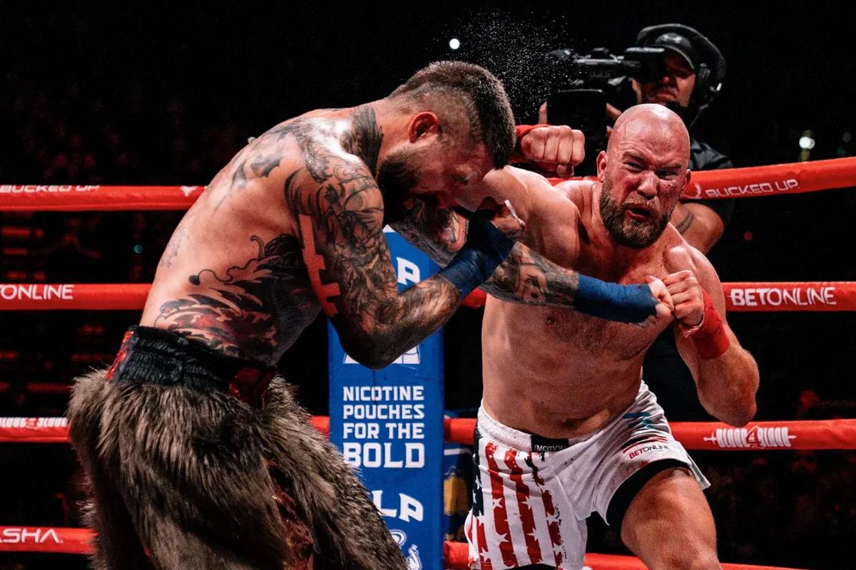 Alex Terrible gets stopped after brutal knockdowns in Blood4Blood main event